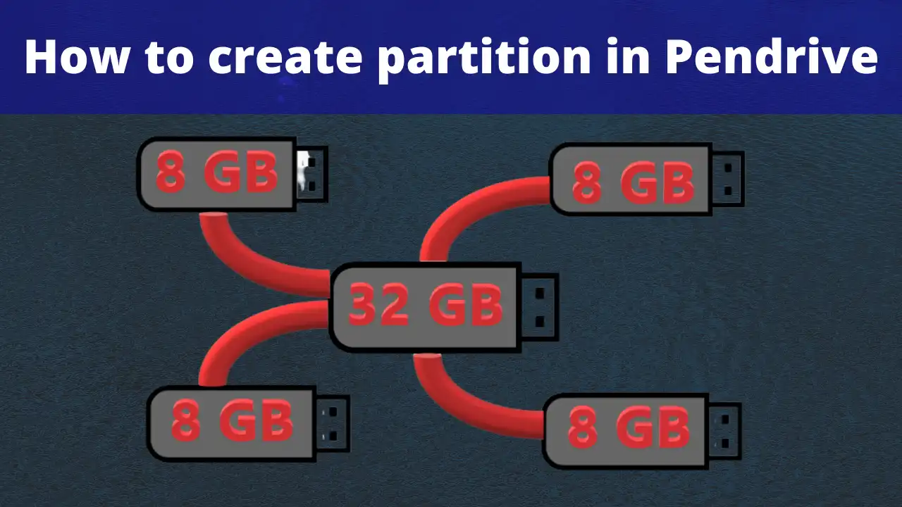 How to create partition in Pendrive